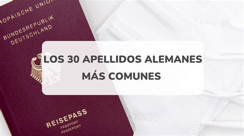 Apellidos Alemanes (Con Significados)